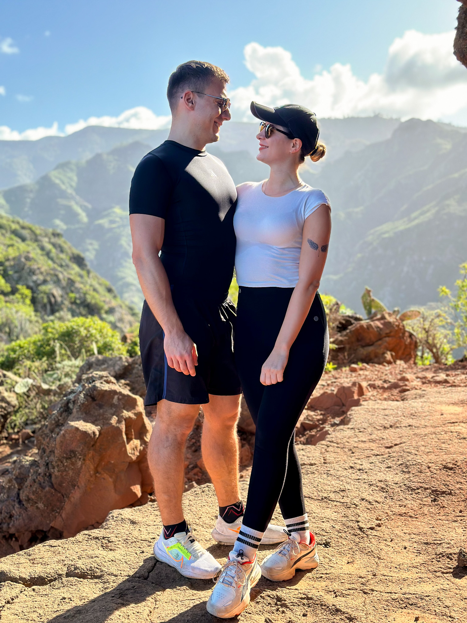 us hiking in tenerife
